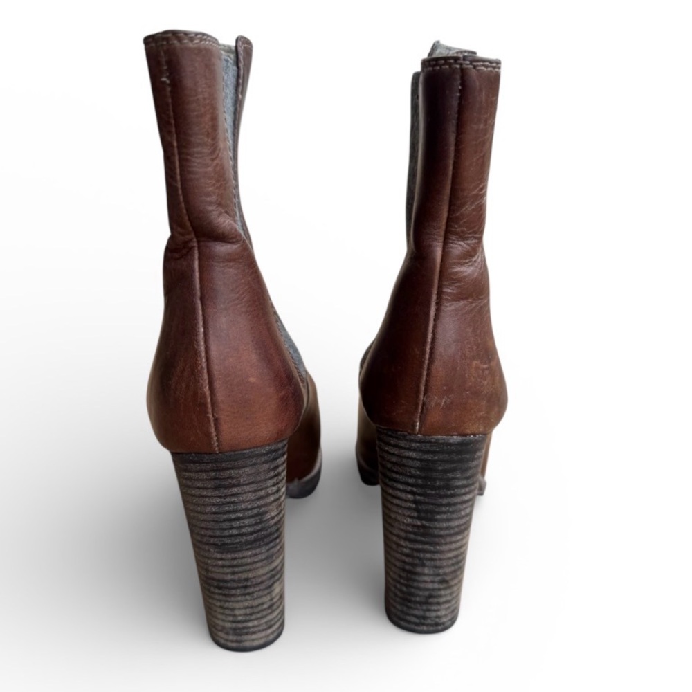 Brunello Cucinelli Dark Brown Leather Chelsea Boots - Picture 4 of 16